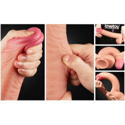 LoveToy Nature Cock Gode réaliste King Size XL Nature Cock 25 x 6cm 